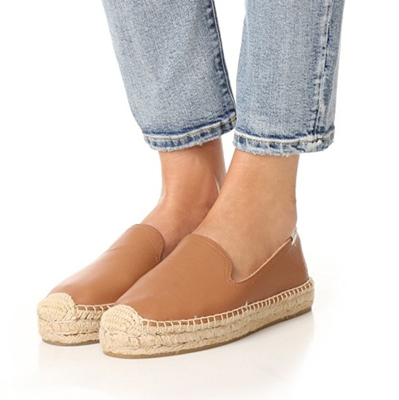 Soludos Shoes - Soludos Platform Leather Smoking Slippers
